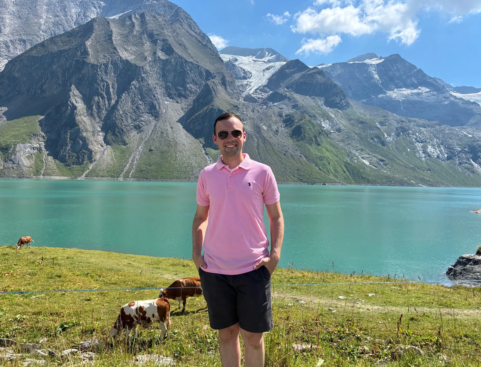 Ori Fogler outdoors by an alpine lake